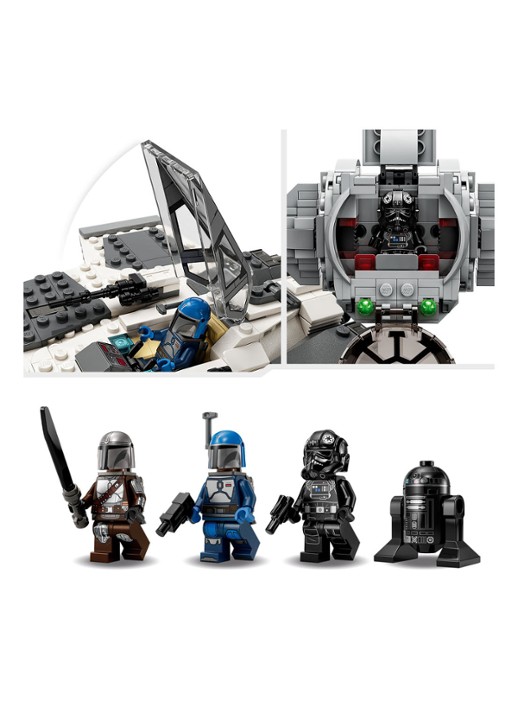LEGO Star Wars Mandalorian Fang Fighter vs. TIE Interceptor bouwspeelgoed 75348 - detail 5 undefined
