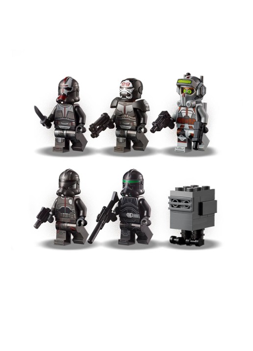 LEGO Star Wars The Bad Batch aanvalsshuttle - 75314 - detail 5 grijs