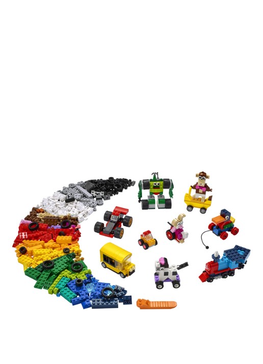 LEGO Stenen en wielen - 11014 - voorkant 2 geel