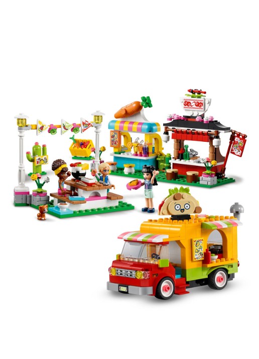 LEGO Streetfoodmarkt bouwspeelgoed - 41701 - voorkant 2 multicolor