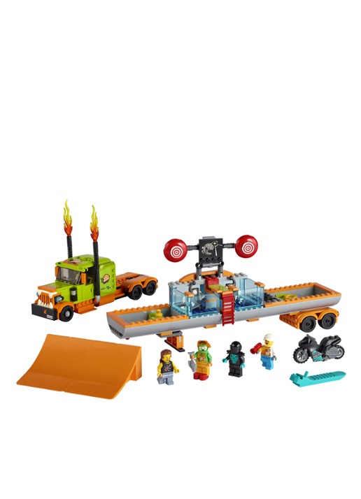 LEGO Stunt Show Truck bouwsets - 60294 - detail 2 orange