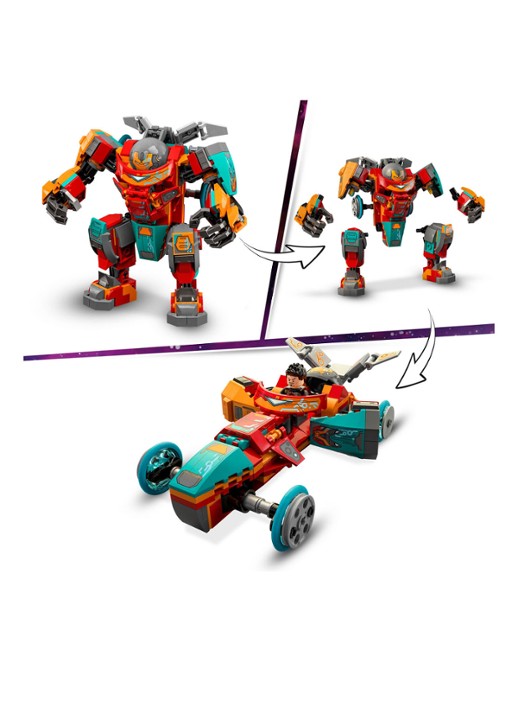 LEGO Super Heroes Tony Stark’s Sakaarian Iron Man - 76194 - detail 6 steenrood