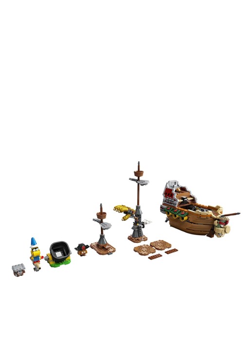 LEGO Super Mario Uitbreidingsset: Bowsers Luchtschip - 71391 - voorkant 2 donkerbruin