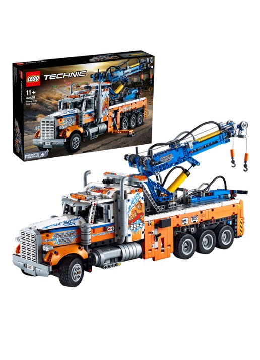 LEGO Technic Robuuste sleepwagen - 42128 - detail 3 orange