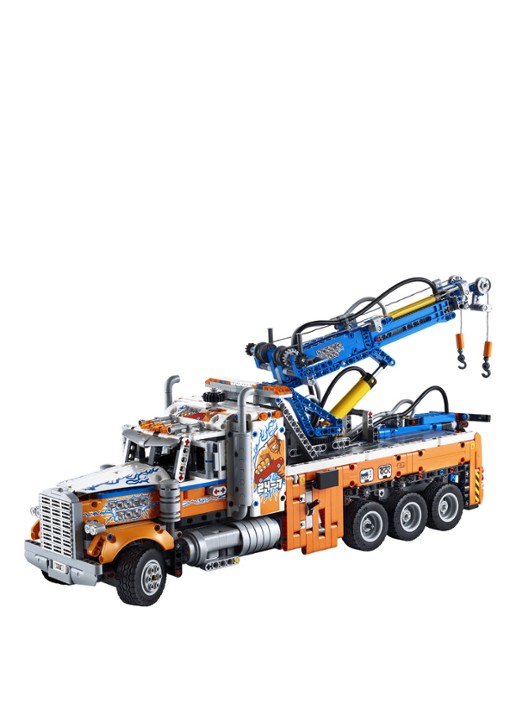 LEGO Technic Robuuste sleepwagen - 42128 - voorkant 2 orange