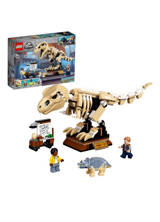 LEGO Tentoonstelling dinosaurusfossiel van T. rex bouwsets - 76940 - detail multicolor