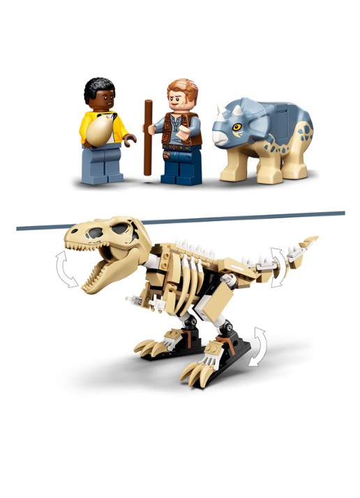LEGO Tentoonstelling dinosaurusfossiel van T. rex bouwsets - 76940 - detail 2 multicolor