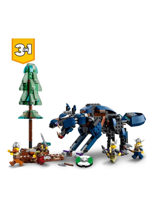 LEGO Vikingschip en de Midgaardslang - 31132 - detail 6 multicolor