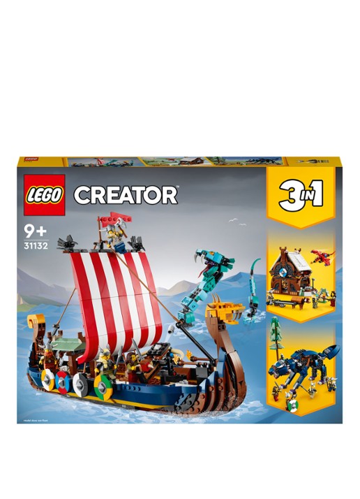 LEGO Vikingschip en de Midgaardslang - 31132 - voorkant multicolor