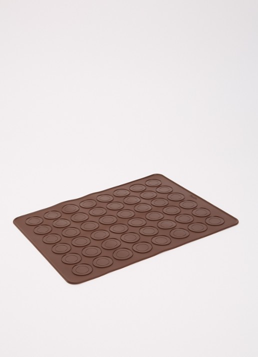 Lékué Bakmat voor macarons 24-vaks - voorkant 2 donkerbruin