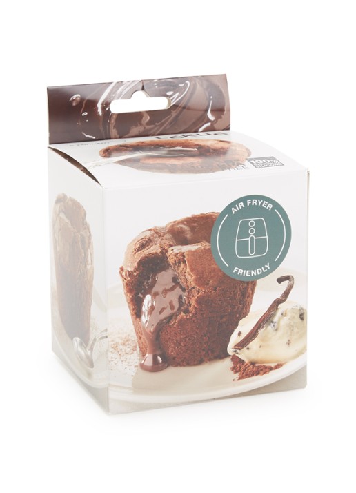 Lékué Bakvorm voor Molten Lava Cake 7,5 cm set van 6