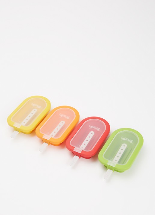 Lékué IJsmakervorm set van 4 - voorkant 3 multicolor