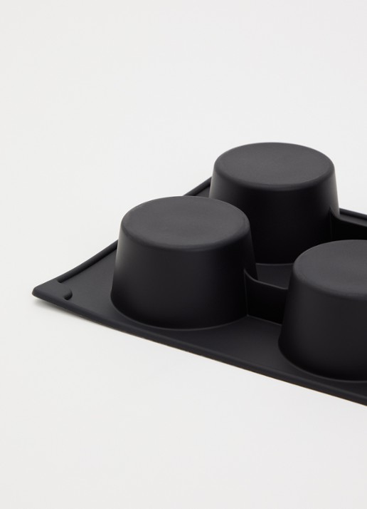 Lékué Siliconen bakvorm voor muffins 6-vaks - detail 3 zwart