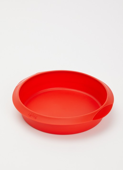 Lékué Siliconen cakevorm 20 cm - voorkant 2 rood