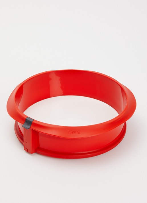 Lékué Springvorm met bord 23 cm - voorkant 3 rood