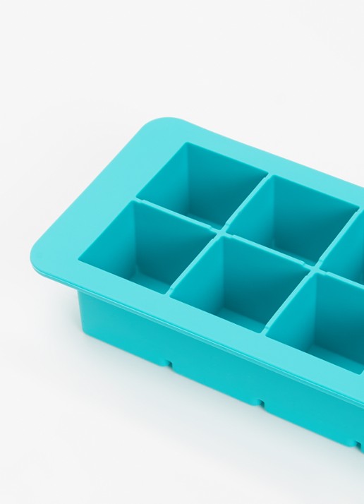 Lékué XL Square ijsblokjesvorm - detail 3 turquoise