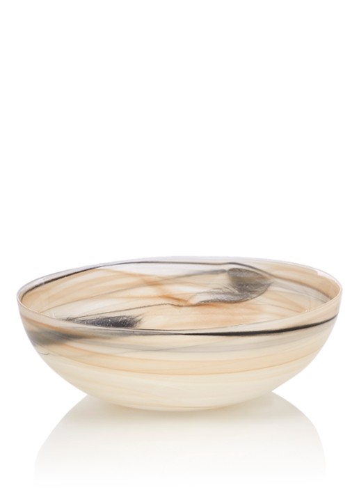 Leonardo Alabastro schaal 28 cm - voorkant beige