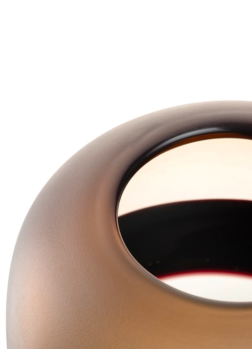Leonardo Corso Sabbia vaas 25 cm - detail bruin