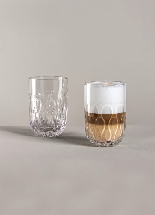 Leonardo Gocce Latte Macchiato glas 390 cl set van 2  - voorkant 2 undefined
