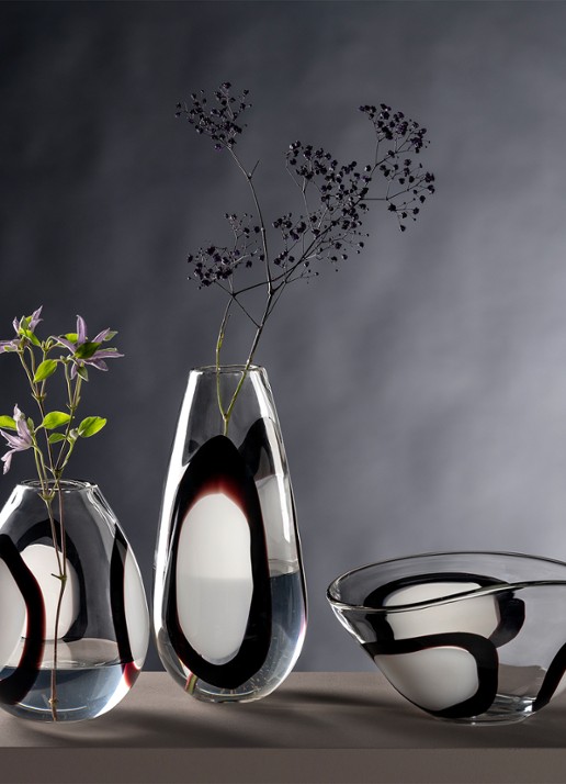 Leonardo Occhi Blanc vaas 25 cm - detail 6 transparant