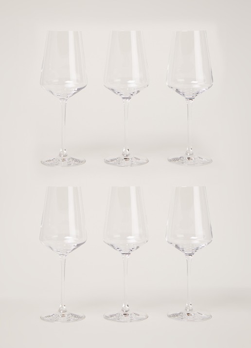 Leonardo Puccini witte wijnglas 40 cl set van 6 - voorkant 2 transparant