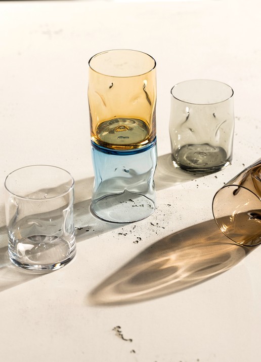 Leonardo Vesuvio drinkglas 30 cl set van 4 - detail 3 donkerblauw