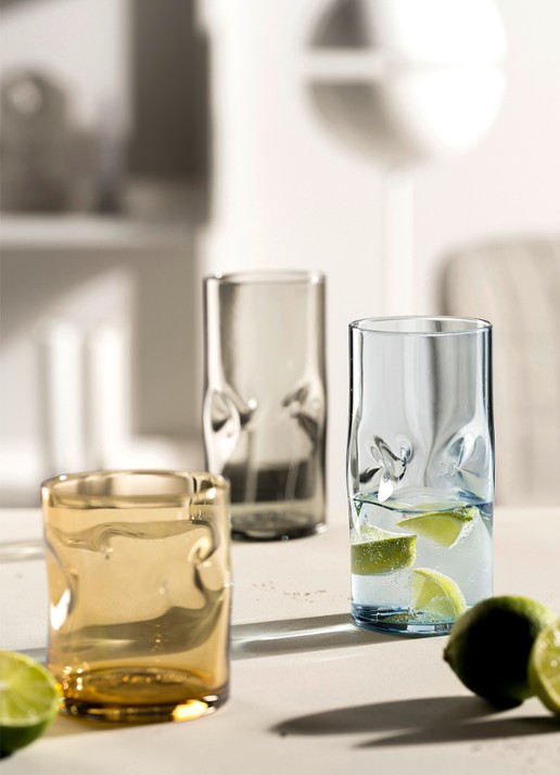 Leonardo Vesuvio drinkglas 30 cl - detail 6 oranjebruin