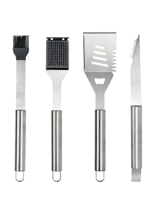 Leopold Vienna Barbecue set van 4 - voorkant 2 zilver