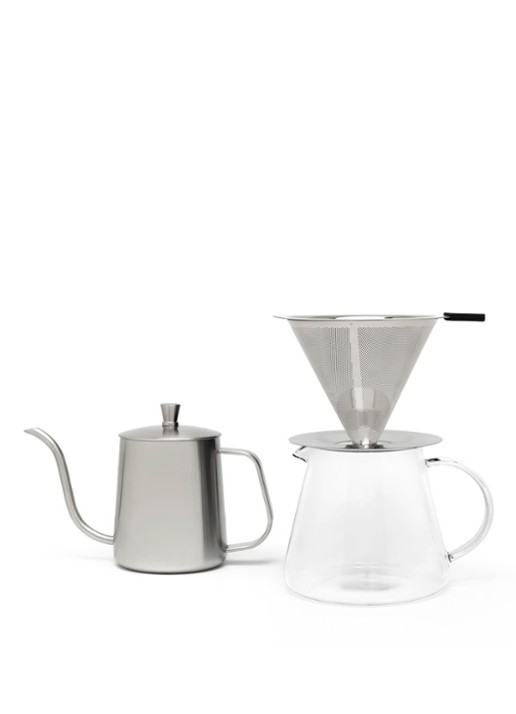 Leopold Vienna Slow Coffee giftset 4-delig - voorkant 5 zilver