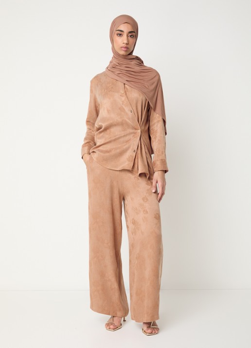 LES Atelier Arla tuniek met patroon - voorkant 3 oudroze