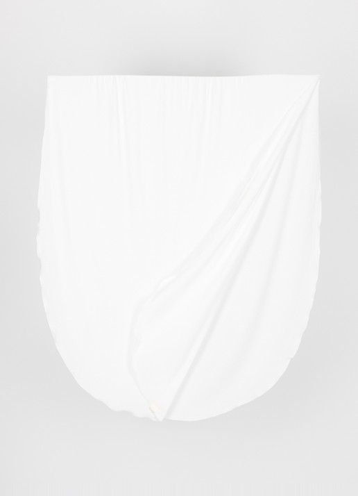 LES Atelier Bamboo Jersey hoofddoek 180 x 82 cm - detail 3 wit