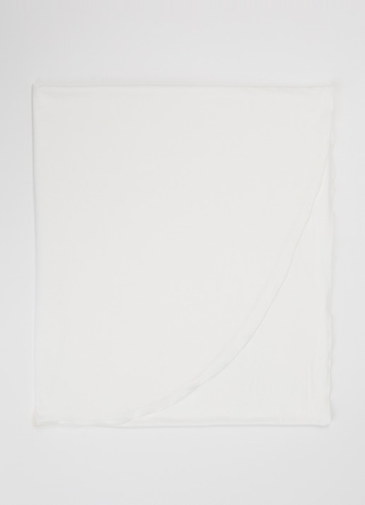 LES Atelier Bamboo Jersey hoofddoek 180 x 82 cm - voorkant wit