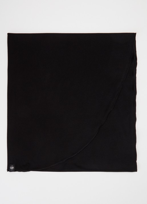 LES Atelier Bamboo Jersey hoofddoek 180 x 82 cm - voorkant 3 zwart