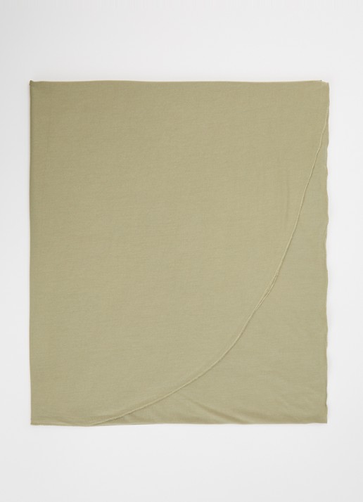 LES Atelier Bamboo Jersey hoofddoek 180 x 82 cm - voorkant mosgroen