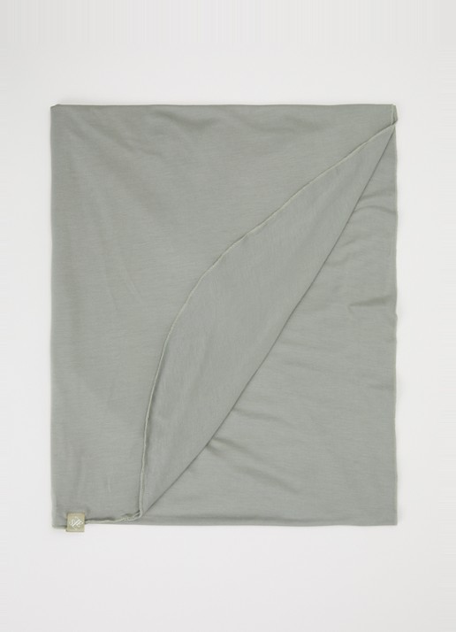 LES Atelier Bamboo Jersey hoofddoek 180 x 82 cm - voorkant grijs