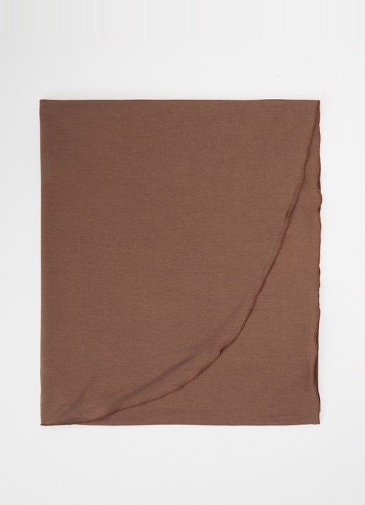 LES Atelier Bamboo Jersey hoofddoek 180 x 82 cm - voorkant bruin