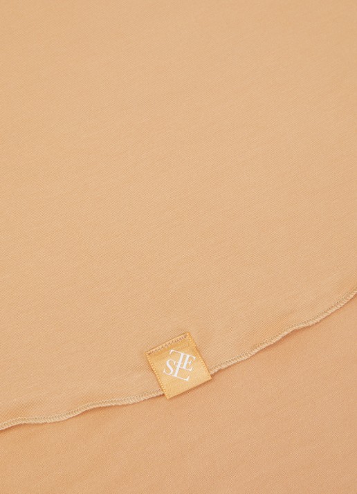 LES Atelier Bamboo Jersey hoofddoek 180 x 82 cm - detail 4 camel