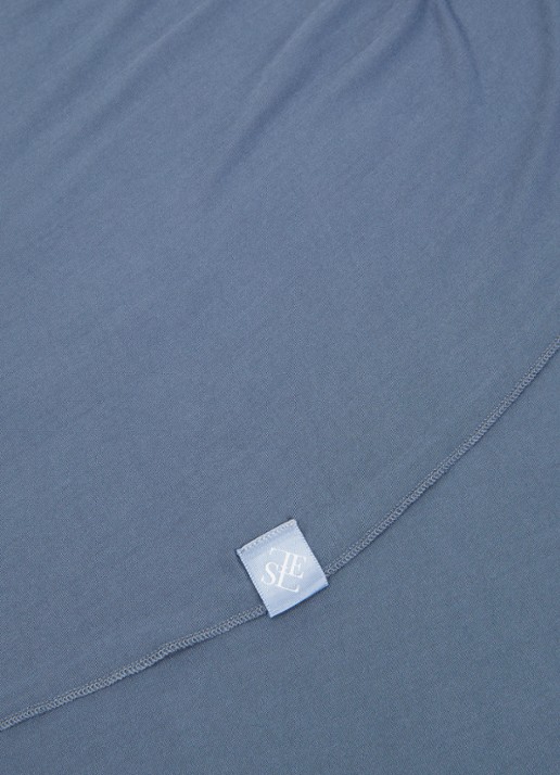 LES Atelier Bamboo Jersey hoofddoek 180 x 82 cm - detail 2 indigo