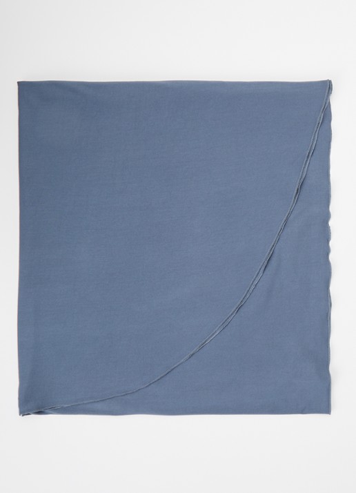 LES Atelier Bamboo Jersey hoofddoek 180 x 82 cm - voorkant 3 indigo