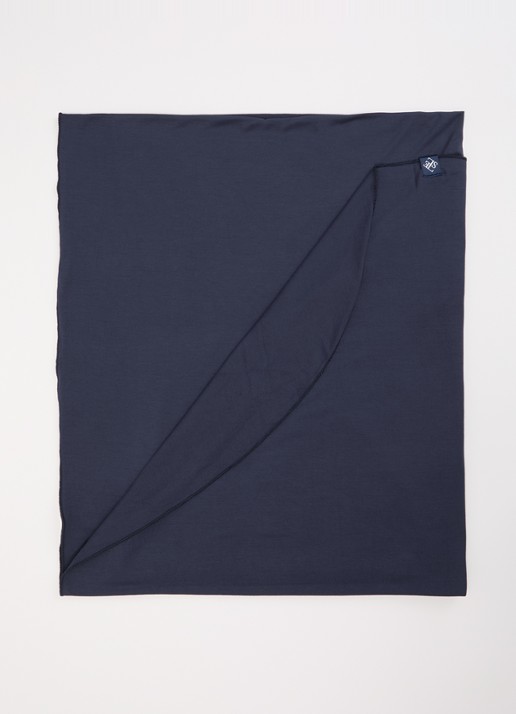LES Atelier Bamboo Jersey hoofddoek 180 x 82 cm - voorkant 3 donkerblauw