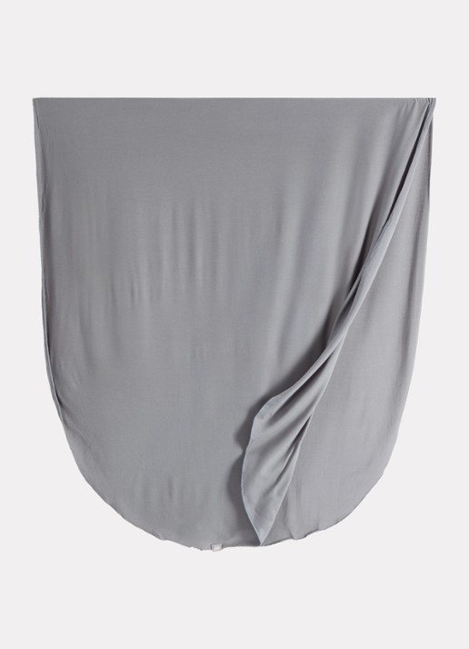 LES Atelier Hoofddoek van jersey 180 x 80 cm - detail 3 grijs