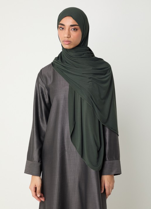 LES Atelier Hoofdoek met logo 180 x 80 cm - voorkant 2 middengrijs