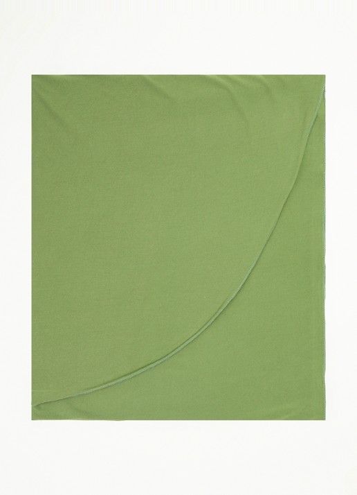 LES Atelier Hoofdoek met logo 180 x 80 cm - voorkant groen