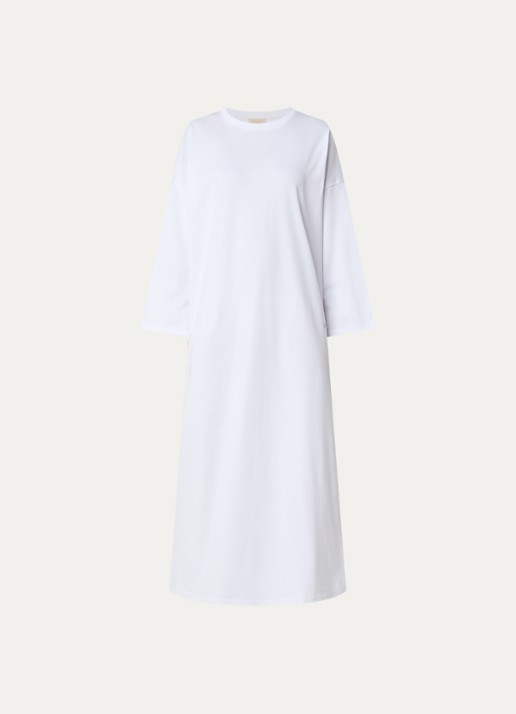 LES Atelier Ilya maxi jurk met borduring - voorkant 4 wit
