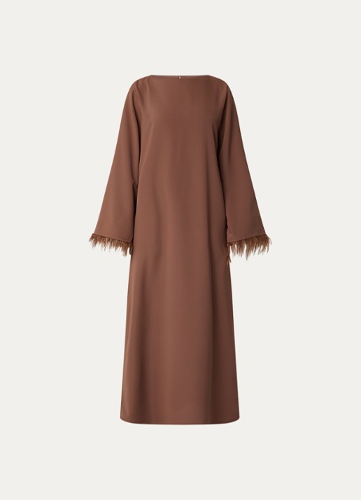 LES Atelier Tayma maxi jurk - voorkant 2 bruin