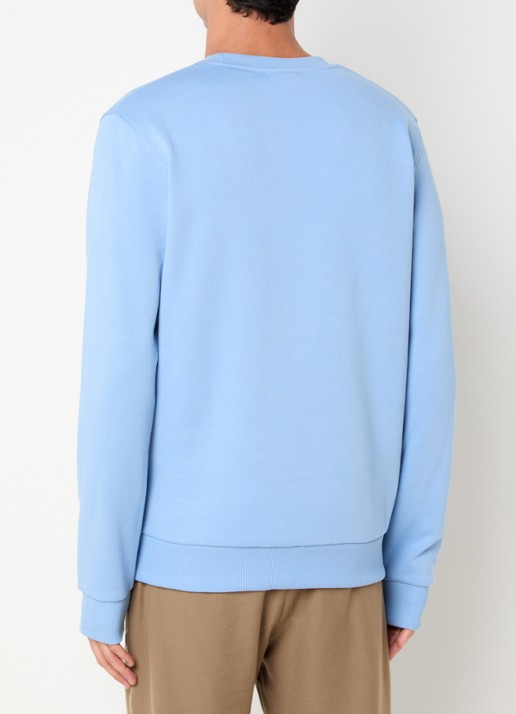 Les Deux Andrew sweater met logoprint - achterkant donkerblauw