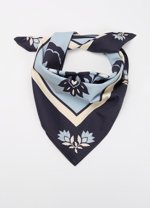 Les Deux Arabesque neckerchief sjaal met print 58 x 58 cm