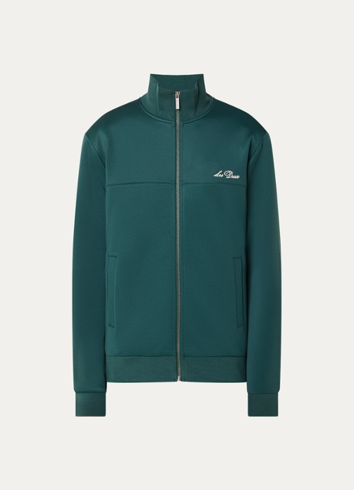 Les Deux Ballier jack met logo - voorkant 2 groen