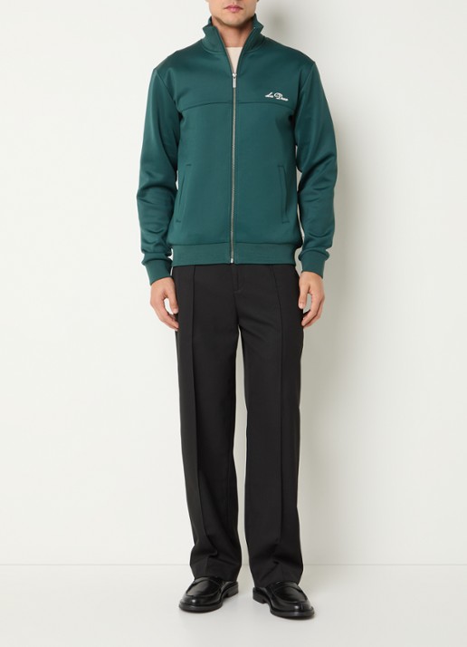 Les Deux Ballier jack met logo - voorkant 3 groen