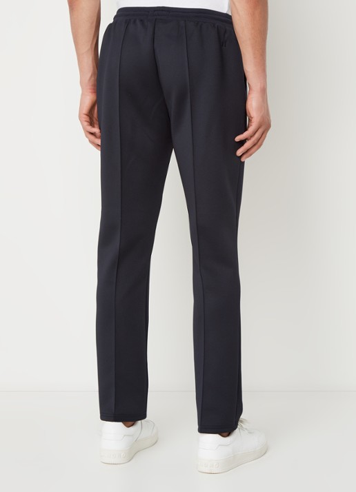 Les Deux Ballier straight fit trackpants met steekzakken en logo - achterkant donkerblauw